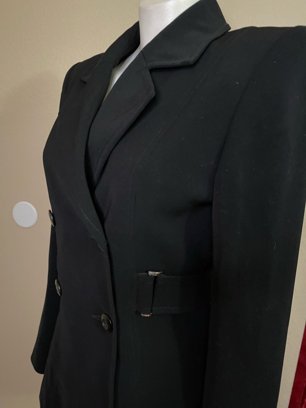 bebe Black Double-Breasted Tailored belted Blazer Jacket 4 🖤🖤 - Picture 4 of 8
